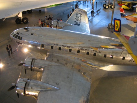 A Boeing 307 Stratoliner, the first pressurized airliner