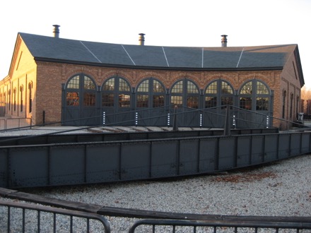 The roundhouse and turntable