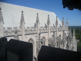 The flight of the buttresses