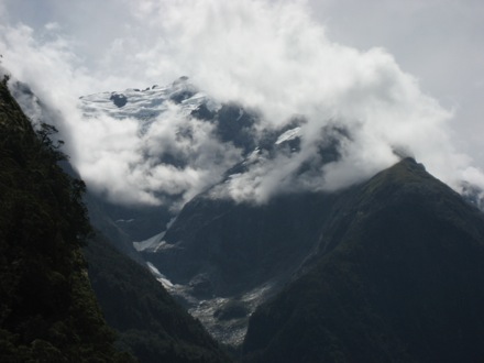 Clouds and glaciers