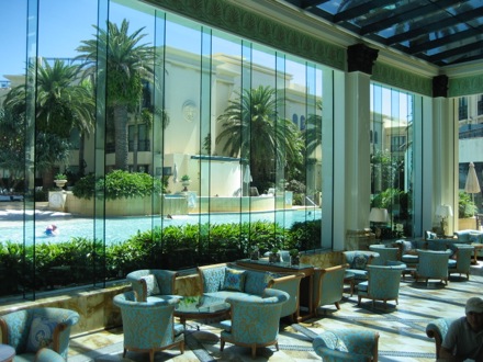 Lobby lounge and pool