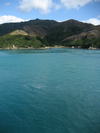 On the ferry approaching the South Island
