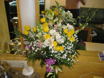 Someone sent Rob flowers