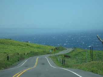Road to the edge of the ocean