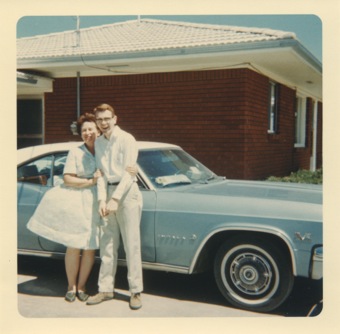 1966 Grandma Gross & Dad by Mom