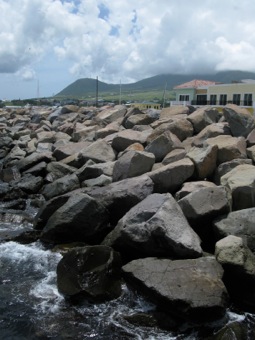 Rocky shore of St. Kitts