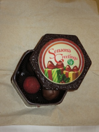 Truffles from the gingerbread house