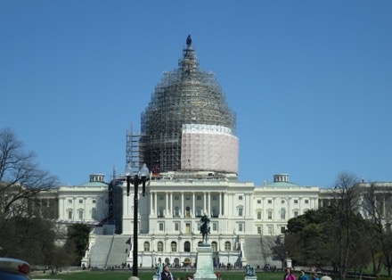 Capitol dome under renovation