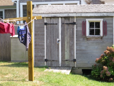 laundry by the shed