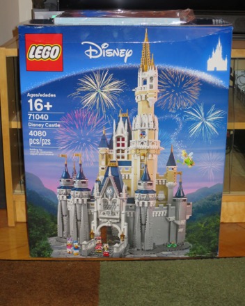 Bill's new Lego Disney Castle arrived early for 'VIP' members.