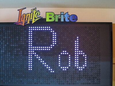 Rob's name in lights