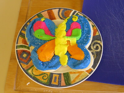 Butterfly cookie at home for dessert