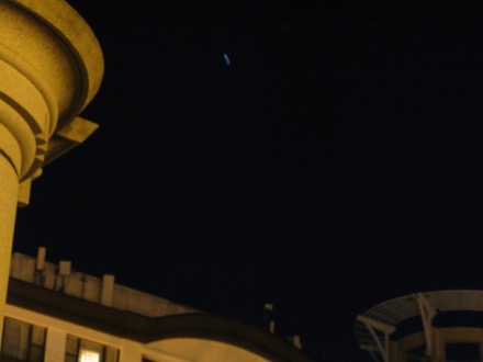 We went to Scott Circle to watch the International Space Station pass overhead.