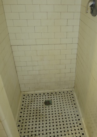 Shower After, better. Scrubbing while taking a shower could finish the job.