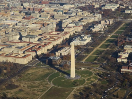 Washington Monument from the air