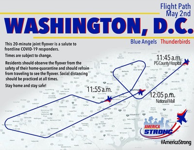 Flight path over DC