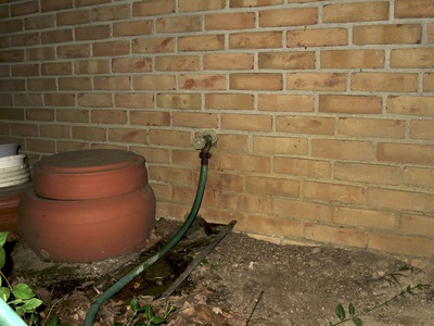 Garden hose may be causing the basement leak