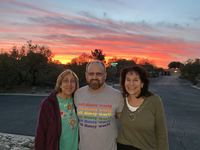 Karen, Bill, Pam sunset