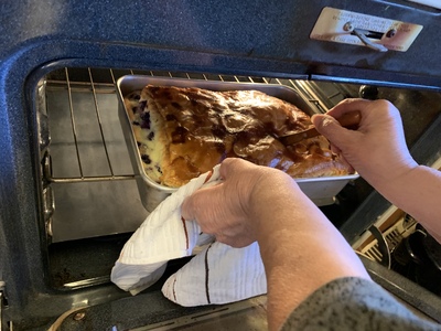 Zorka made blueberry cream cheese pastry