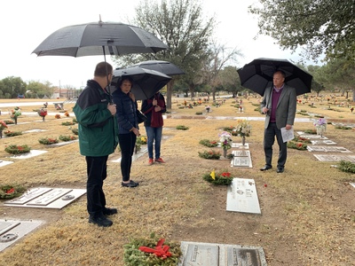 On Jan 3rd, we met with East Lawn Palms to review the funeral plans.
