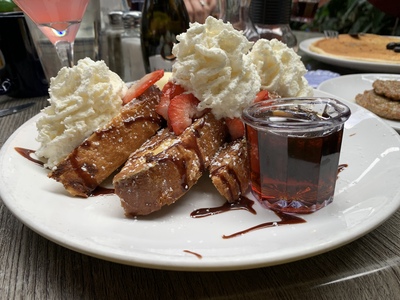 I had the Nutella french toast with strawberries