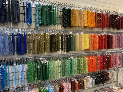 After lunch, we went to Bead Holiday so Karen could buy things for her mosaic projects.