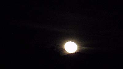 Moonrise at 8x speed