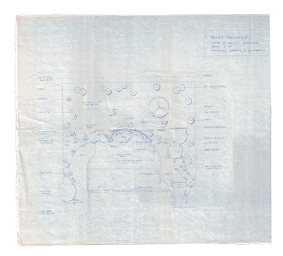 This is what the original back yard blueprint looks like. It can be a bit hard to read.