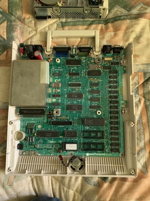 I took apart the old Apple IIc computer that I burned up in high school