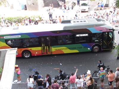 A DC city Metro bus