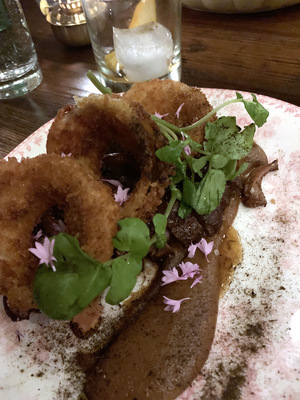 Maria and I had the hanger steak