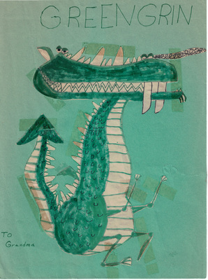 Rob drew a dragon for his grandmother way back in 1982. His name is Greengrin.