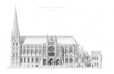 side of Chartres Cathedral from Wikipedia