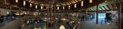 Pano of the car museum