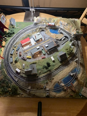 Ariel view with the house lights on