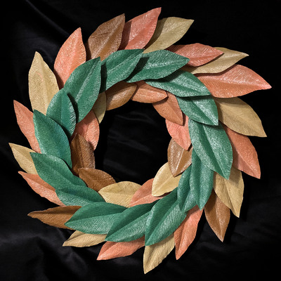 Magnolia Leaf Wreath 12in